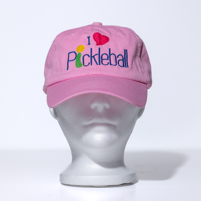 Cotton Polo Baseball Dad Hat - I Heart Pickleball