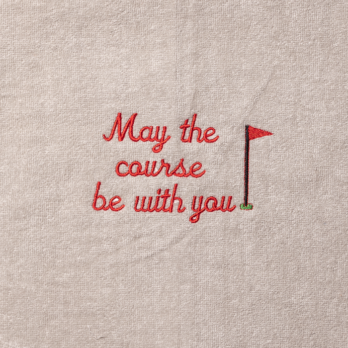 Golf Towel - May The Course Be With You.