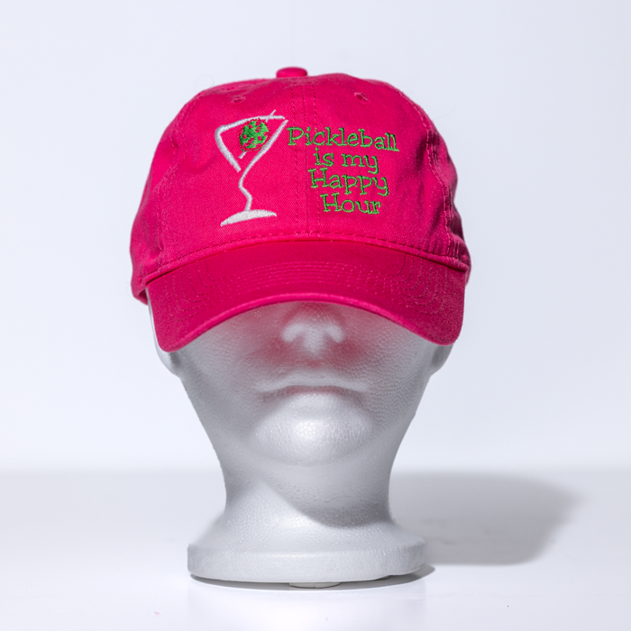 Cotton Polo Baseball Dad Hat - Pickleball Is My Happy Hour